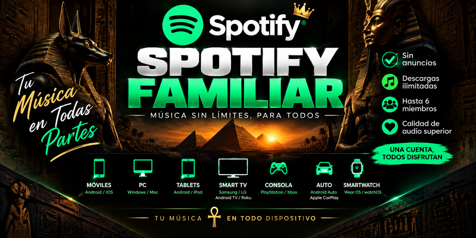 SPOTIFY FAMILIAR PREMIUN A PEDIDO !LEER LAS CONDIC